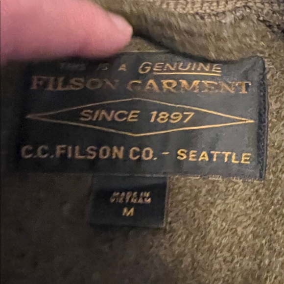 Men's Brown Filson Wool Jacket - Picture 2 of 6